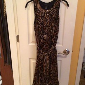 Silk tiger print dress
